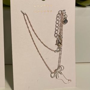 Lauren Conrad Anklet Silver and Rose Gold